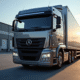 Camion utilitaire 16 tonnes dans un yard logistique moderne